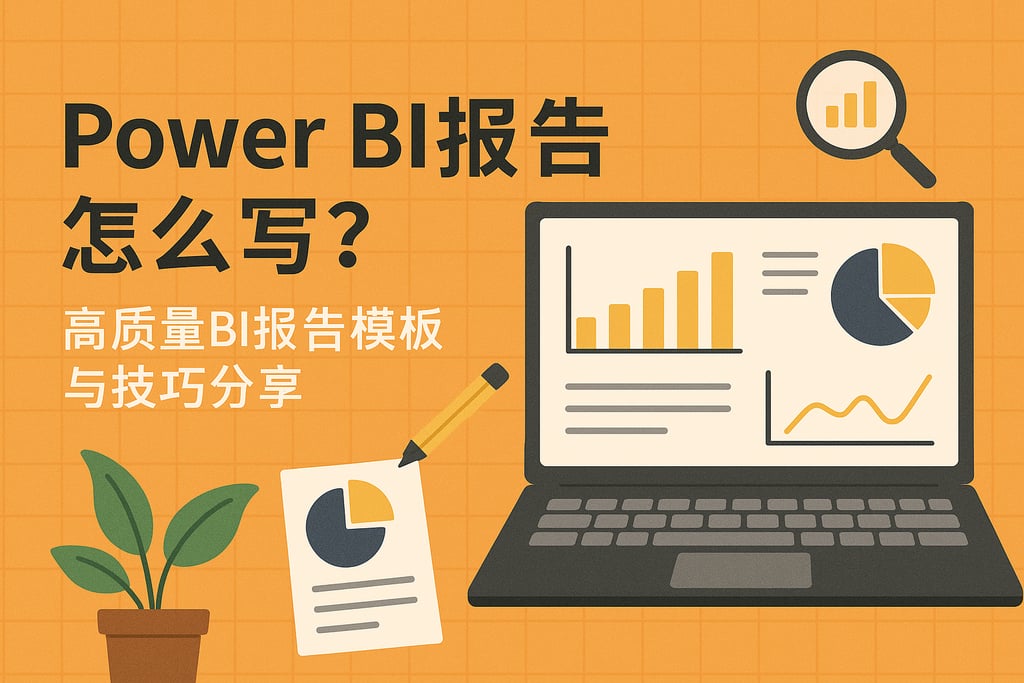 Power BI报告怎么写？高质量BI报告模板与技巧分享